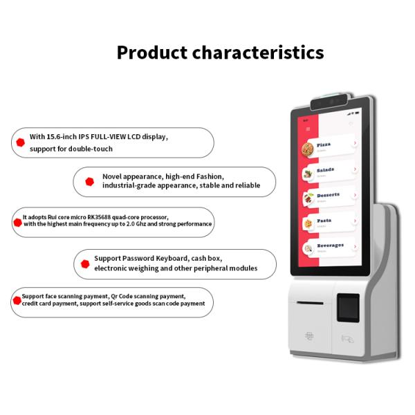 WiFi Self Service Order Machine With App 15.6 Inch