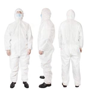 Quality Epidemic Prevention Use Disposable Protective Suit , Non Woven Isolation Gown for sale