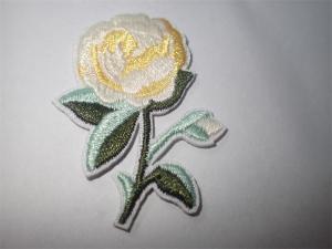 Quality Custom Flowers Embroidered Sew or Iron On Patch For Clothing Applique for sale