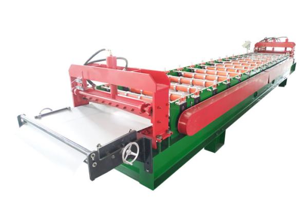 Buy Flat Rib Roofing Sheet Roll Forming Machine Weight 3.5 Ton With Hydraulic Curving Function at wholesale prices
