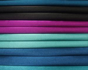 Quality Stretch satin fabric, Polyester spandex stretch satin fabric for sale