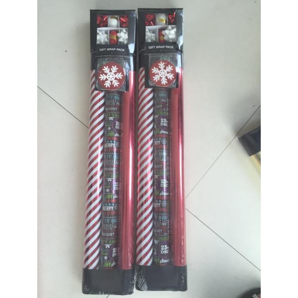 Recyclable Printed Gift Wrapping Paper 80g / Custom Wrapping Paper Roll With Ribbons Eggs