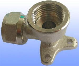 Quality compression brass fitting wall elbow for PEX-AL-PEX for sale