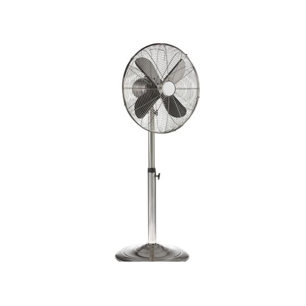220V 60Hz Retro Floor Fan 2 Round Pin Plug Left And Right Oscillating For Home / Gyms