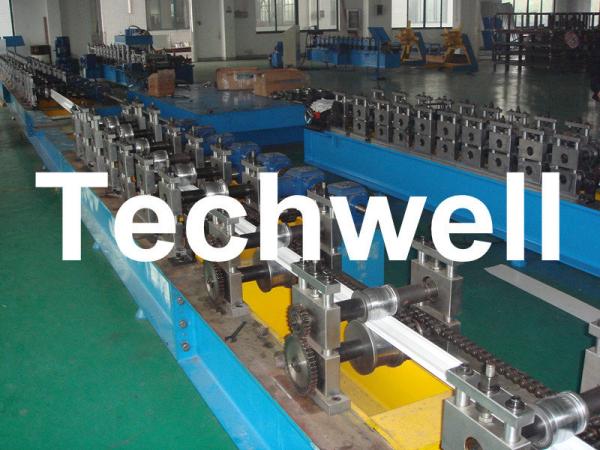 Buy 7.5 KW Main Power PU Foam Shutter Door Slat Roll Forming Machine With PLC Computer Control at wholesale prices