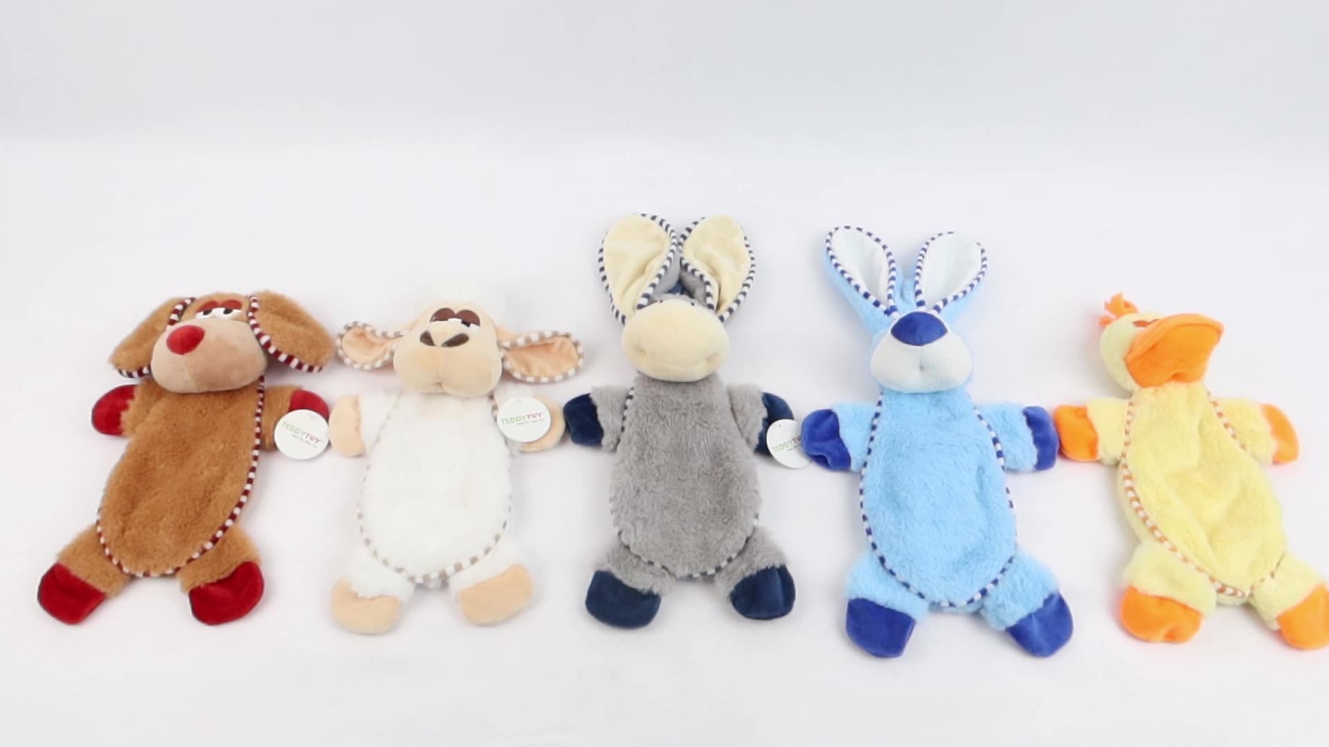 Manufacture Various Pet Interactive Stuffed Toys Set Sheep Rabbit Duck