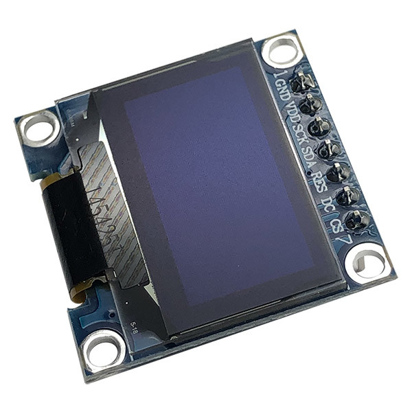 0.96 Inch SSD1306 Controller 7 Pin White And Blue Fonts SPI OLED Display 128x64 3V PMOLED