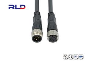 China Led Strip 6 Pin Connector Screw Threaded IP68 Waterproof Connector With Cable on sale