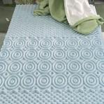 Extremely Soft Memory Foam Mattress Topper Airy Responsive Twin Size Curved