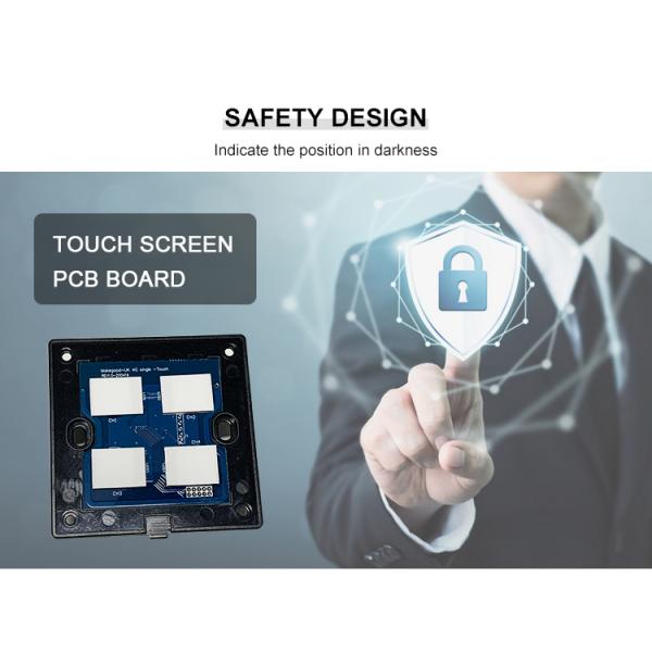 Glomarket Tuya Smart Switch Google Alexa 4 Gang OEM Remote Touch Tuya Wall Switches