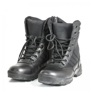 Quality Leather Insulated Military Boots For Men Breathable High Top Non Slip Rubber Outsole for sale