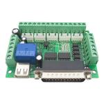 5 Axis Mach3 CNC Stepper Motor Driver Adapter Interface Breakout Board with USB