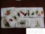 One Side Soft Cotton Kitchen Tea Towels Multi Functional OEM / ODM Available