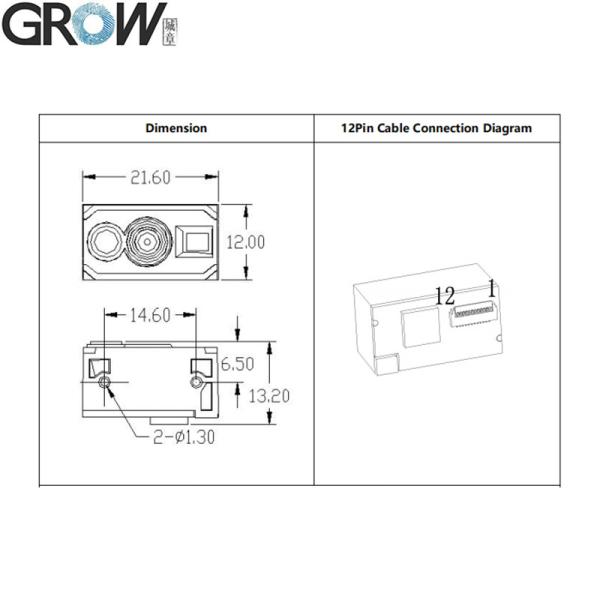 Grow GM77-S Fast Speed 1d 2D Bar Code Qr Code Scanner Module Reader