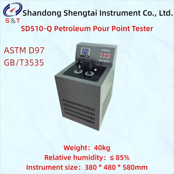 Petroleum Pour Point Analyzer ASTM D97 Compressor Refrigeration Range RT~-25℃