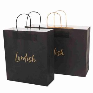 Quality Shopping Takeaway Kraft Twisted Handle Paper Bags tote White Black Brown for sale
