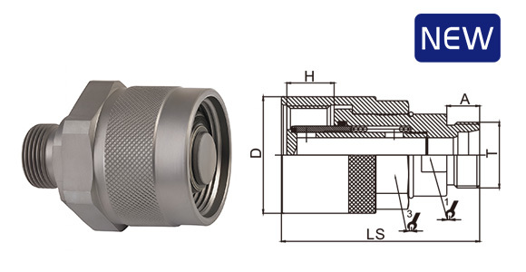 threaded hydraulic quick couplings cb rk spm