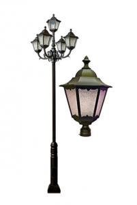 Quality European Style Aluminum Light Pole Lamp Post Metal Landscape Decoration 3m - 10m Height for sale