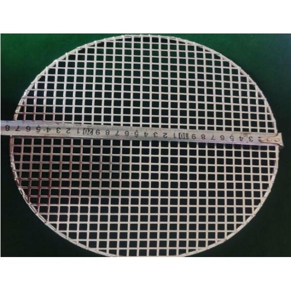 SS304 Round Hole Square Perforated Metal Sheet 8mm Dustproof BBQ Grill Mesh
