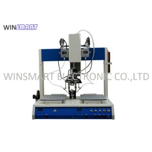 Buy cheap 50Hz 60Hz Robotic Soldering Machine , Desktop Soldering Robot Dual Head from wholesalers