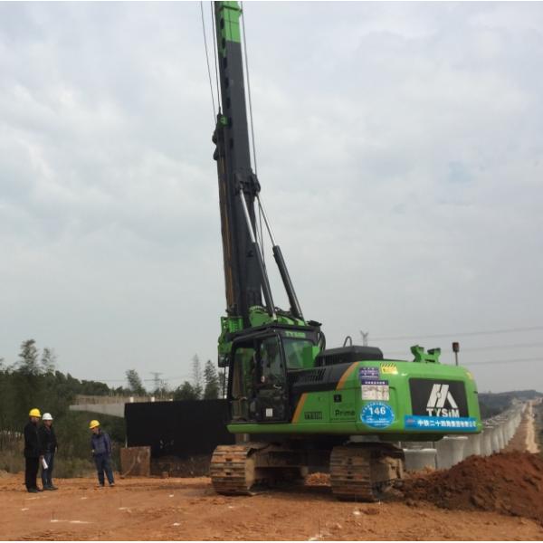 Foundation Constraction Rotary Hydraulic Piling Rig Equipment with 72m/min Main Winch Line Speed