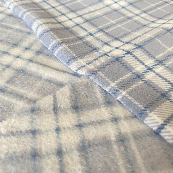 Polyester Classic Plaid Printed Super Soft Fabric For Shoes Clothes Pillowslip