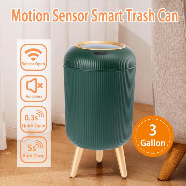 Newest Hot Sale High Appearance Level Intelligent Electronic Sensor High Waste Recycling Bin Garbage Can