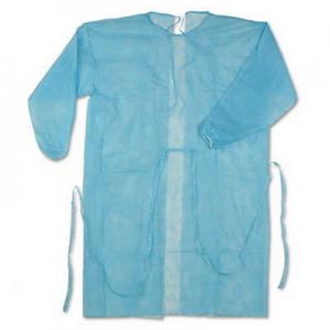 Quality High Safety Disposable Patient Gowns , Custom Doctor Blue Hospital Gown for sale