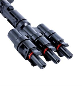 China T Branch Mc4 Solar Connector , IP68 Mc4 Male And Female Connectors on sale
