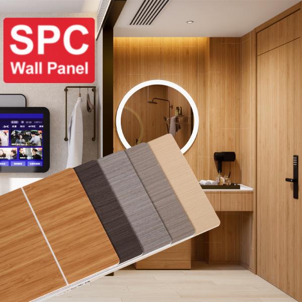 Popular Design Spc Wall Panels Moisture-proof Wear-resistant Bathroom Wall Panels Eco-friendly Interior Decorative Panels For Hotel