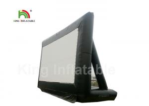 Quality CE Custom Black PVC 10m Inflatable Projector Screen, Inflatable Outdoor Movie Screen for sale