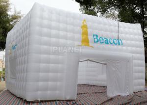 China Large White Inflatable Cube Tent 420 D Oxford Cloth Apply To Trade Show on sale