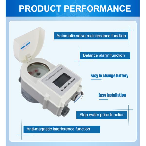 Super Plastic Smart Mechanical Prepaid Block Water Meter Card Reader