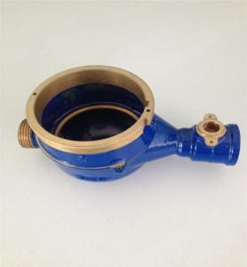 China DN15-DN50 Brass Water Meter Body , Valve Controlled Brass Water Flow Meter Body on sale