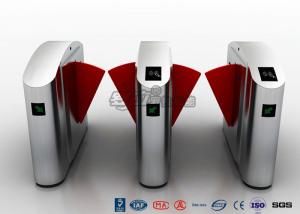 China Security Optical Flap Pedestrian Barrier Gate Access Control For Office Building Entrance on sale