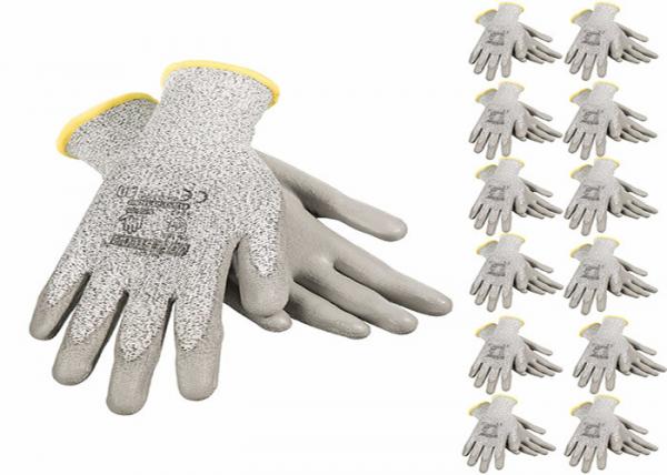 Buy Hand Safety Polyurethane Work Gloves Abrasion Resistant Sample Free at wholesale prices