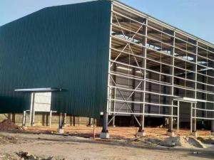 S275 S355 Office Workshop Steel Structure With Cladding Sheets