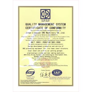 JINAN LIAOYUAN MACHINE CO.,LTD Certifications