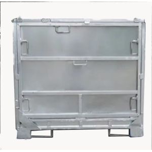 4 Layers Stacking Foldable IBC Container / Galvanized Intermediate Bulk