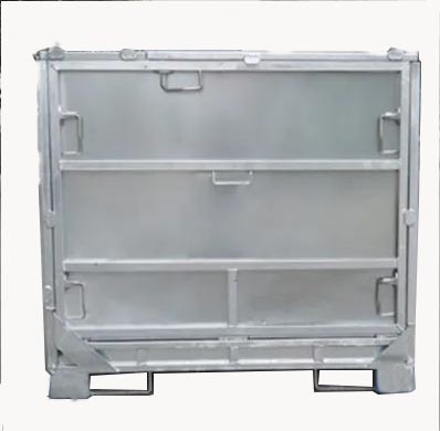 4 Layers Stacking Foldable IBC Container / Galvanized Intermediate Bulk