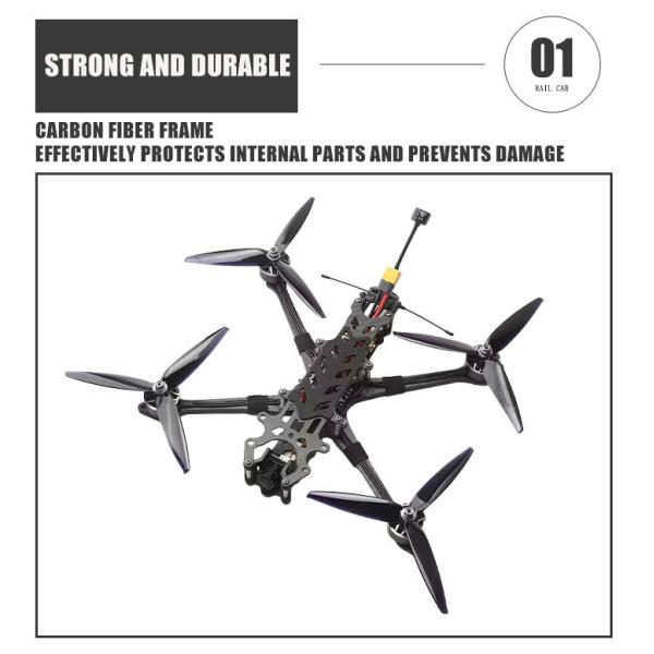 Piranha 7-Inch FPV Racing Drone Professional Long Range UAV Analog Video Transmission BNF PNP RTF Remote Security Protection