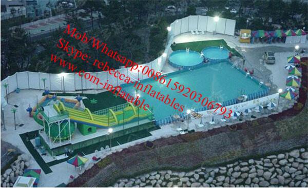 Backyard swimming pool water slide for inflatable pool inflatable pool with