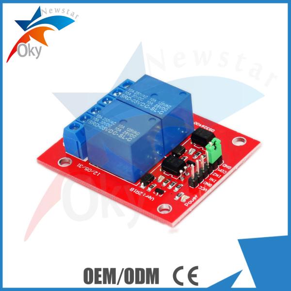 Buy 250VAC 30VDC Arduino 2 Relay Module Expansion Board , Control Panel at wholesale prices