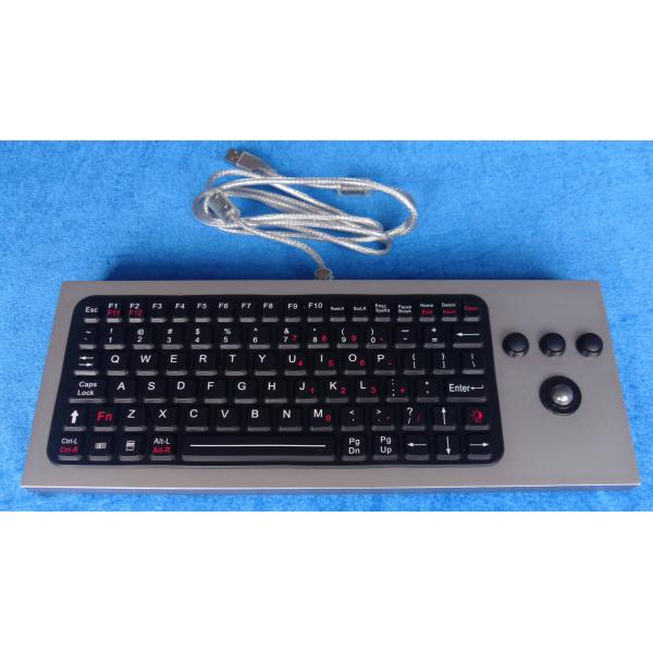 86 keys red silicone rubber military grade keyboard with PS/2 , USB connection cables