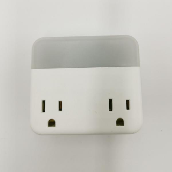Buy White 2 Outlets WiFi Smart Socket Support Customized Time Scheduling at wholesale prices