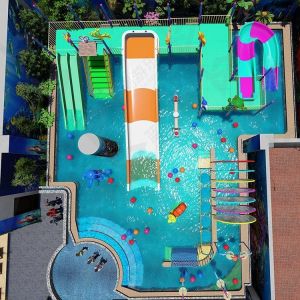 Buy cheap Customized Residential Water Park Equipment Swimming Amusement Park Anti UV from wholesalers