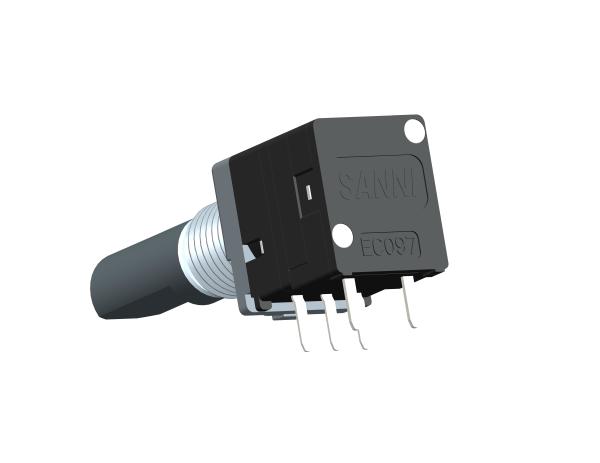 EC09 Series Metal Shaft Rotary Encoder Vertical Incremental Rotary Encoder For