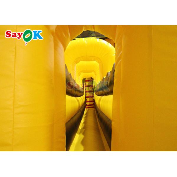 Inflatable Dry Slide Commercial Wave Ropeway Games Inflatable Zip Line Slide Combos Logo Printing