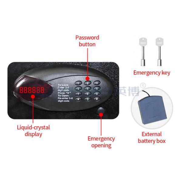 Solid Steel Digital Keypad Hotel Safe Box WIth 20Litres