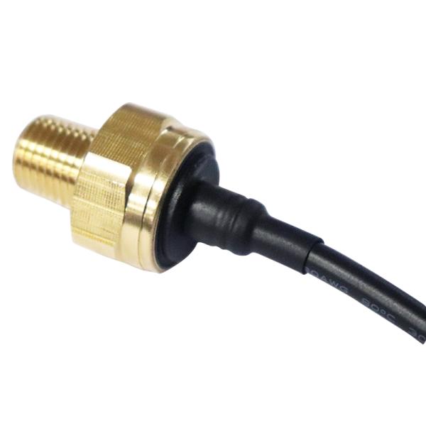 Brass Electronic Water Pressure Sensor , 10 Bar 20 bar 1 4 Npt Pressure Sensor